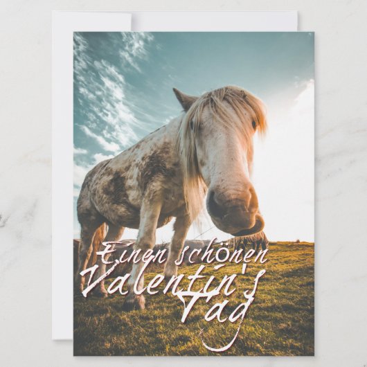 TA Valentinstag mit dampfendem Pferd (Vorderseite)