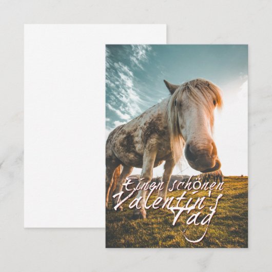 TA Valentinstag mit dampfendem Pferd (Vorne/Hinten)