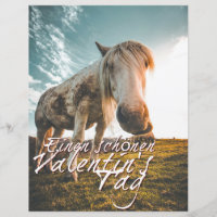 TA Valentinstag mit dampfendem Pferd