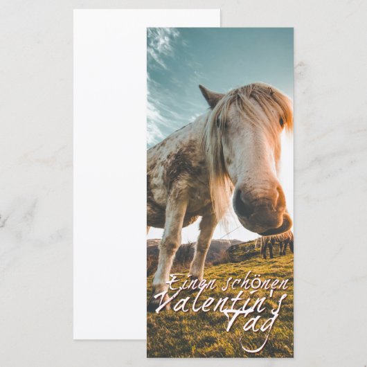 TA Valentinstag mit dampfendem Pferd (Vorne/Hinten)