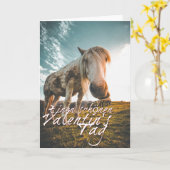 TA Valentinstag mit dampfendem Pferd Karte (Gelbe Blume)