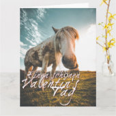 TA Valentinstag mit dampfendem Pferd Karte (Gelbe Blume)