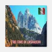 TAA015 3 PEACKS OF LAVAREDO - Italy - Fridge Magnet (Vorne)