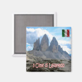 TAA016 3 PEACKS OF LAVAREDO - Italy - Fridge Magnet (Vorderseite/Rückseite)