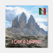 TAA016 3 PEACKS OF LAVAREDO - Italy - Fridge Magnet (Vorne)