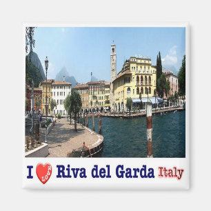 TAA024 RIVA DEL GARDA I Liebe, Lake View, Kühlschr Magnet