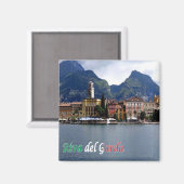 TAA025 RIVA DEL GARDA, Panorama, Kühlschrank Magnet (Vorderseite/Rückseite)