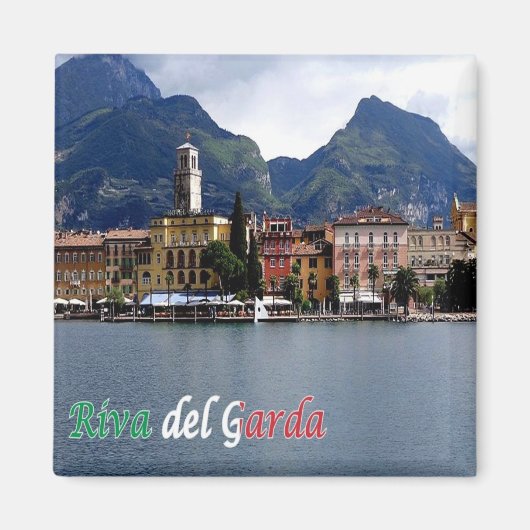 TAA025 RIVA DEL GARDA, Panorama, Kühlschrank Magnet (Vorne)