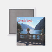 TAA026 RIVA DEL GARDA - Lake View - Italy - Fridge Magnet (Vorderseite/Rückseite)