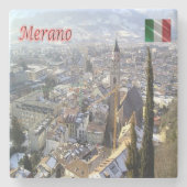 TAA033 MERAN MERANO, Luftfahrt, Steinuntersetzer (Vorderseite)