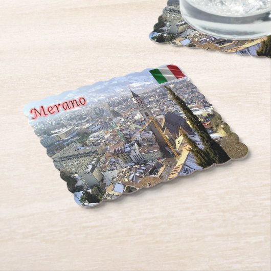 TAA033 MERAN MERANO, Luftfahrt, Untersetzer (angewinkelt)