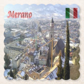 TAA033 MERAN MERANO, Luftfahrt, Untersetzer (Vorderseite)