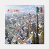 TAA033 MERAN MERANO - Luftsicht - Kühlschrank Magnet (Vorne)