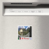 TAA034 MERANO - I Love - Passirio River - Fridge Magnet (In Situ (Geschirrspüler))