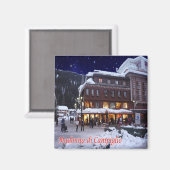 TAA035 MADONNA DI CAMPIGLIO mit Schnee - Kühlschra Magnet (Vorderseite/Rückseite)