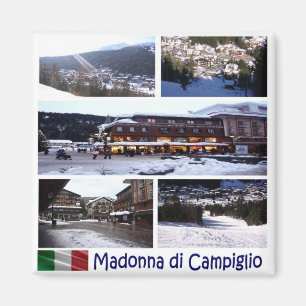 TAA037 MADONNA DI CAMPIGLIO, Mosaik, Kühlschrank Magnet