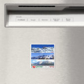 TAA045 BRENTA DOLOMITES - I Love - Mosaic - Fridge Magnet (In Situ (Geschirrspüler))
