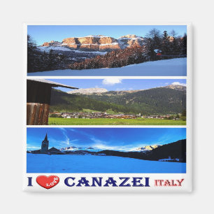 TAA056 CANAZEI, I Liebe Mosaik, Italien, Kühlschra Magnet