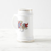 Taaffe Familienwappen Bierglas (Vorderseite Links)