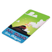 Taal Volcano Vulkan Philipp Vintage Reiseplakat Magnet (Linke Seite)