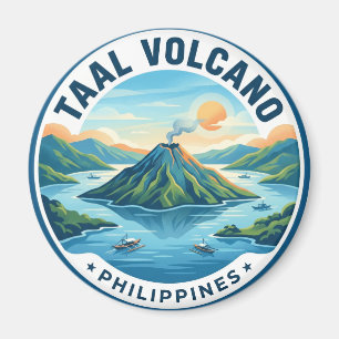 Taal-Vulkan Philippinen Magnet