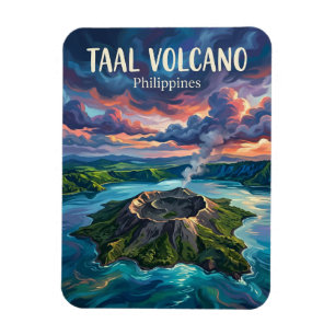 Taal-Vulkan Philippinen Magnet