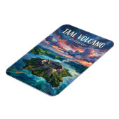 Taal-Vulkan Philippinen Magnet (Linke Seite)