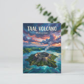 Taal-Vulkan Philippinen Postkarte (Stehend Vorderseite)