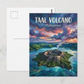 Taal-Vulkan Philippinen Postkarte (Vorne/Hinten)