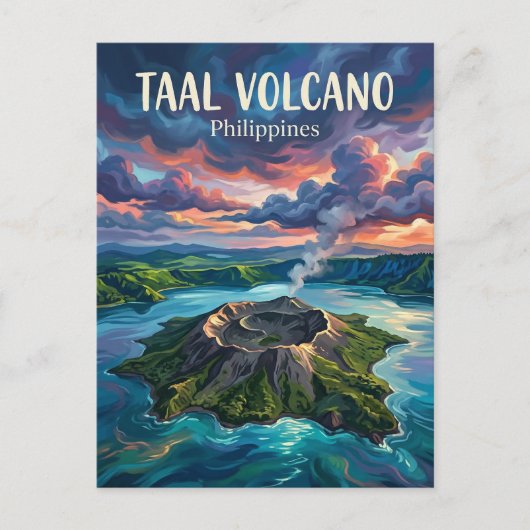 Taal-Vulkan Philippinen Postkarte (Vorderseite)