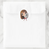 Taara und Pudding der Koala Runder Aufkleber (Tasche)