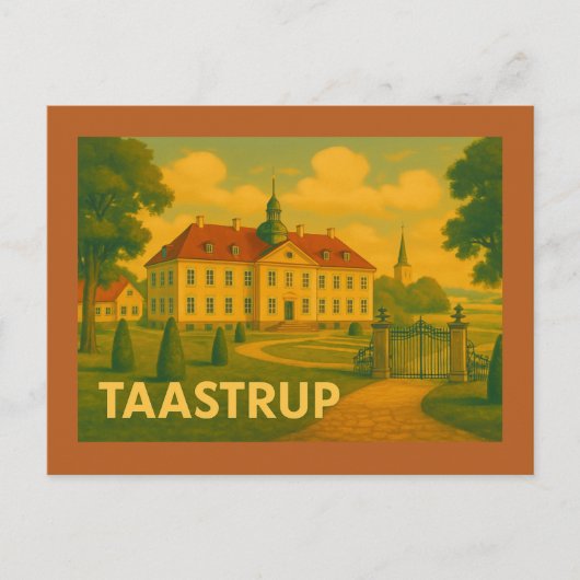 Taastrup Dänemark Wasserturm Postkarte (Vorderseite)
