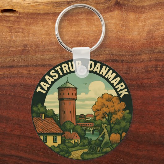 Taastrup Denmark Tower Schlüsselanhänger (Rückseite)