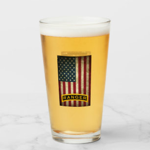 Tab der American Flag Army Ranger School Glas