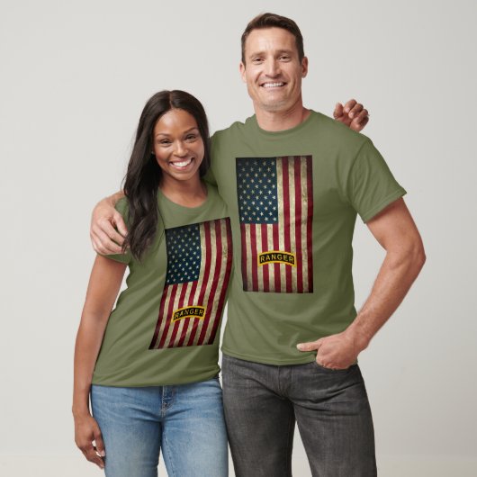 Tab der American Flag Army Ranger School T-Shirt (Unisex)