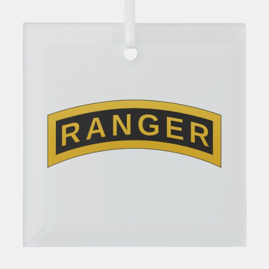 Tab der Army Ranger School Ornament Aus Glas (Vorderseite)