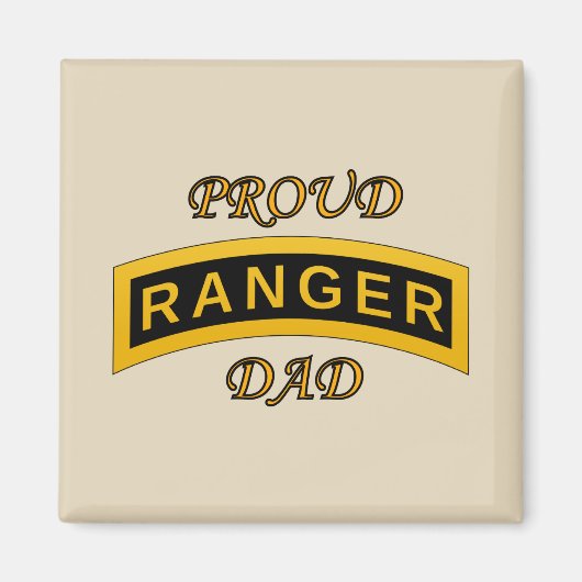 Tab der Army Ranger School - Proud Vater - Magnet (Vorne)