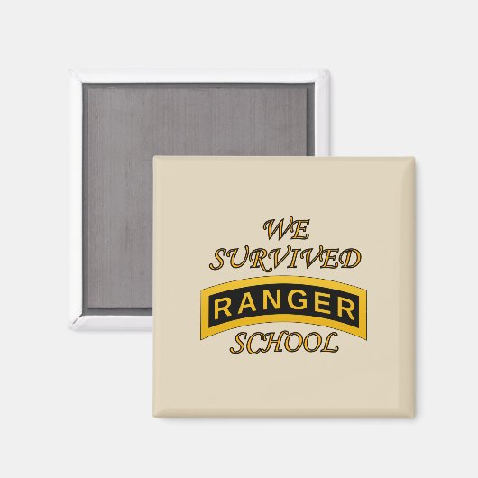 Tab der Army Ranger School - Wir überlebten - Magn Magnet (Vorderseite/Rückseite)