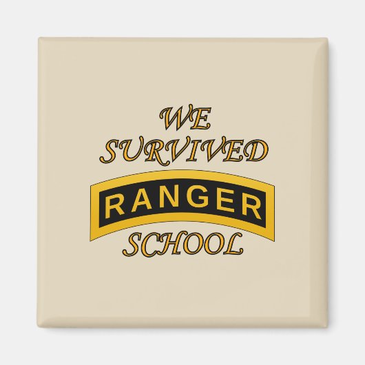Tab der Army Ranger School - Wir überlebten - Magn Magnet (Vorne)