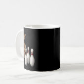 Tab Funny Cat Bowling Kaffeetasse (Vorderseite Links)