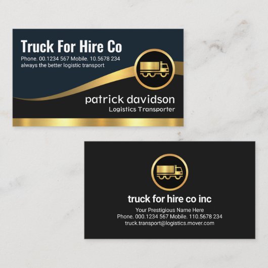 Tab Layers Trucker Visitenkarte (Vorne/Hinten)