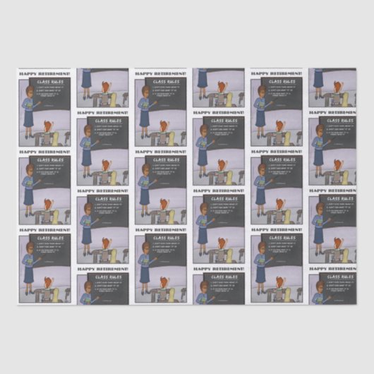 Tab-Papier für Gruppenregeln Seidenpapier (Vorderseite)