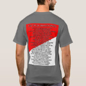 Tab, Sabers & Stripes T - Shirt (Rückseite)