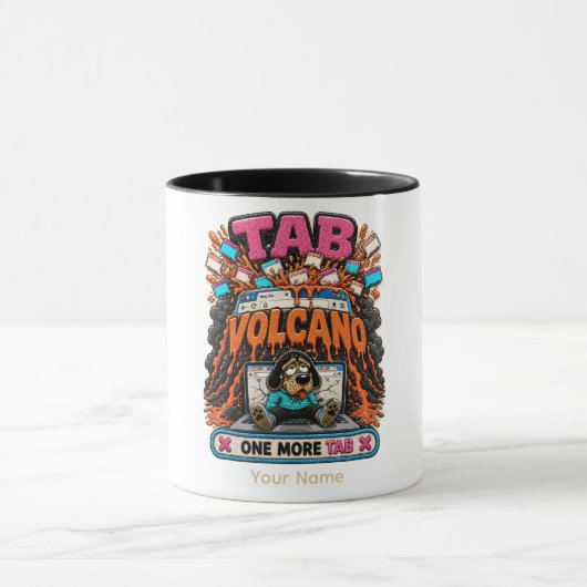 Tab Vulkan Ein weiterer Tab Personalisierter lusti Tasse (Zentrum)