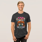 Tab-Vulkan Noch ein Tab Personalisiertes Lustiges Tri-Blend Shirt (Vorderseite voll)