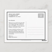 Tab Wedding Dankeschön Karte (Rückseite)