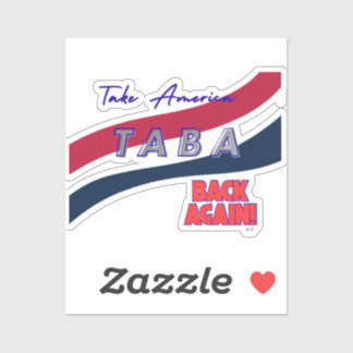 TABA political take America back again Aufkleber