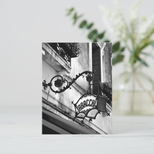 Tabacci-Zeichen Postkarte (Stehend Vorderseite)