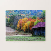 Tabak Barn Fall Foliage Nature Puzzle (Horizontal)