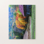 Tabak Barn Fall Foliage Nature Puzzle (Vertikal)
